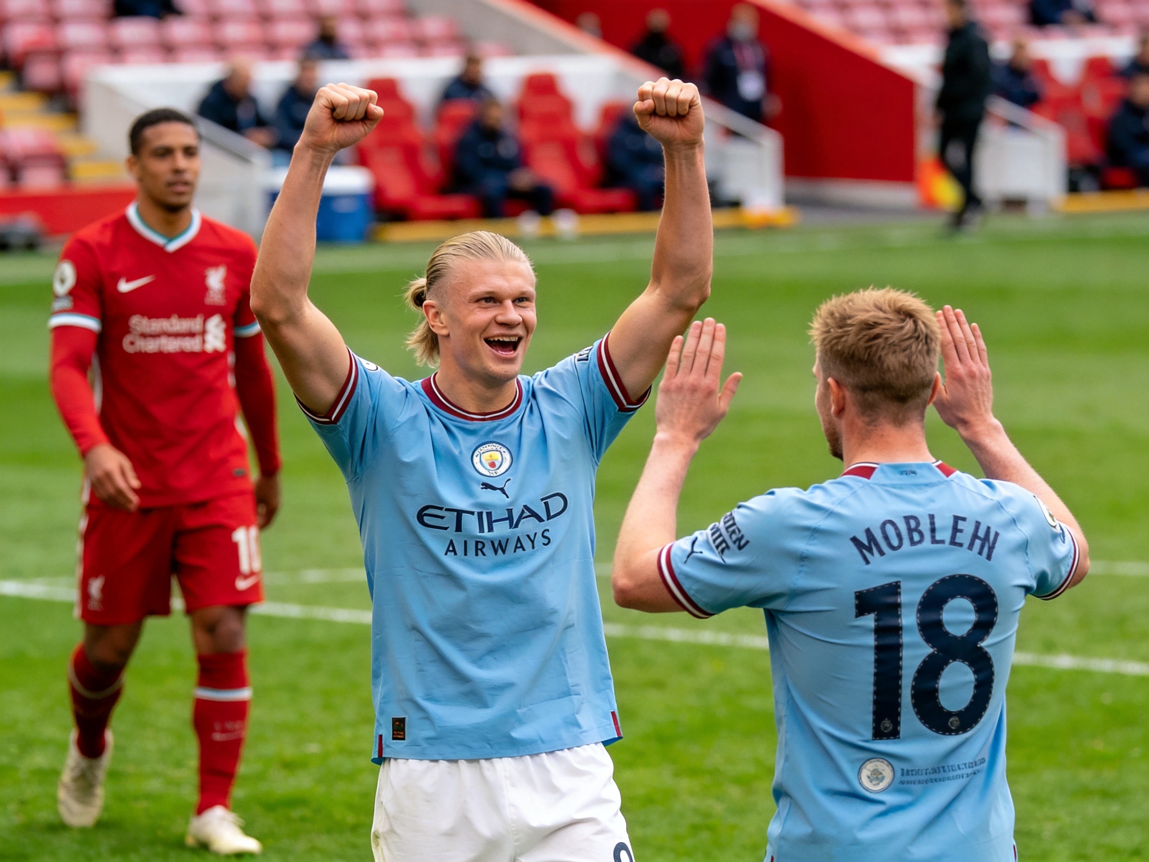 英超曼城4-0利物浦战报